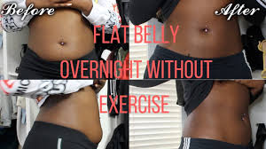 How To Get A Flat Belly Overnight Without Exercise Youtube