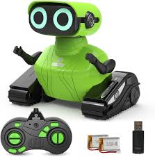 Robot Speelgoed, HONGCA Opgewaardeerd Oplaadbaar Robot Speelgoed Met  Afstandsbediening Flexibele Hoofd en Armen Muziek LED Ogen Dans Moves Smart  ...