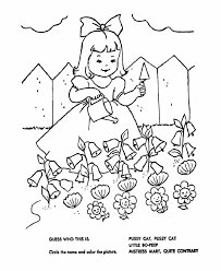 Little bo peep colouring pages. Little Girl Nursery Rhymes Coloring Page Free Printable Coloring Pages For Kids