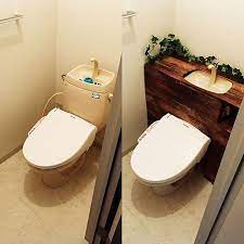 bathroom ほぼ100均 diy初心者 diy 100均 ナチュラル ダイソー セリア ハンドメイド タンクレス風トイレ 100いいね ありがとうございます gonmisakiの部屋 トイレ リフォーム diy インテリア 収納 小さなバスルームのレイアウト