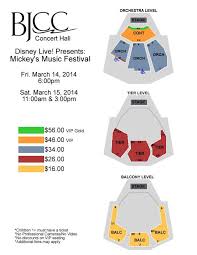 Seating Chart Disney Live Bjcc Disney Live Map