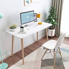 Cdto Solid Wood Home Office Table Multipurpose Computer Desk Simple Modern Style For Writing Study Pc Lapto In 2020 Home Office Table Simple Desk Simple Computer Desk