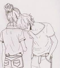 Anime couple coloring pages can be given to your students by clicking on the right and select save to download. Drawings Of Couples Together Tumblr Tumblr Cute Couple Drawing Ideas Sketch Coloring Page Cartoon Couples Drawings Cute Couple Drawings Couple Drawings