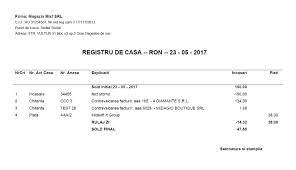 Ce se întâmplă cu registrul de casă după ce a fost completat. Registrul De Casa