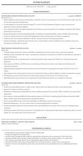 procurement operations analyst resume