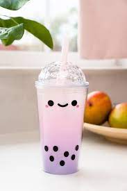 Taro Boba Tea Reusable Tumbler Boba Tea Bubble Tea Boba Bubble Tea