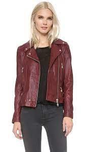 Doma Leather Moto Jacket Burgundy Leather Jacket Leather Moto Jacket Real Leather Jacket
