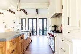 Kitchen Cabinet Trend Painted Perimeter Cabinet With Natural Wood Lightly Stained Kitchen Isl Kitchen Cabinet Trends Kitchen Cabinets Painting Kitchen Cabinets