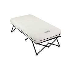 Coleman Airbed Cot With Side Table And Battery Operated Air Pump Bed Bath Beyond In 2020 Camping Cot Air Bed Camping Bed