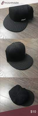 Rbx 7 5 8 Cap Fitted Flat Rim Hat Pin Strip Rbx Hat Pins Hats