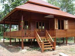 70 Desain Rumah Kayu Minimalis Sederhana Dan Klasik Rumah Kayu Thai House Rumah Kebun