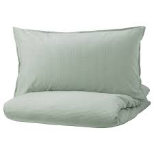 Sofá cama de 2 plazas. Bergpalm Copripiumino E Federa Verde A Righe 150x200 50x80 Cm Ikea It