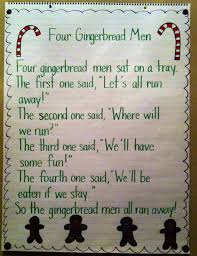Gingerbread Man Shared Reading Poem Christmas Holidays Winter Kindergarten Poems Shared Reading Kindergarten Shared Reading Poems
