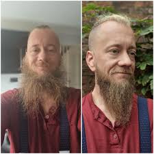 Tor rocked out my beard today! #thevikingbarbersf