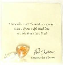 Текст ed sheeran — supermarket flowers. Ed Sheeran Supermarket Flowers Orange Heart Pendant By Imogen Sheeran Fng 17 50 Picclick Uk