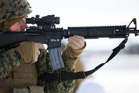 It is chambered for a standard nato 5.56x45 mm ammunition. Complaints About The Marine Corps M16a4 Rifle Business Insider