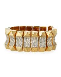 Take a photo or upload an image to shop similar items. Gold Diamond Bracelet Neiman Marcus