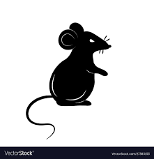 Black Silhouette A Rat Or Mouse On A White Vector Image Affiliate Rat Silhouette Black Mouse Ad Rat Silhouette Banksy Rat Mouse Drawing