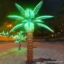 Green And Brown Lighted Palm Tree Decoration Ichristmaslight Palm Tree Decorations Palm Tree Lights Outdoor Tree Lighting