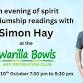 Aussie medium Simon Hay at the Warilla Bowls and Recreation Club
