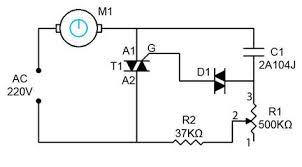 1000w Ac Motor Speed Controller Motor Speed Electronics Circuit Circuit Diagram