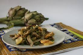 Carciofi alla romana ricetta piatto facile e gustoso. Carciofi Patate E Piselli Contorno Primaverile Le Ricette Di Marina