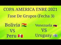 Córdova entraría por aristeguieta en ataque. Bolivia Vs Peru Y Venezuela Vs Uruguay Fase De Grupos Fecha 3 Copa America Enre 2021 Youtube
