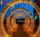 PVC Outdoor Giant Christmas Arch Decoration Christmas Motif ...