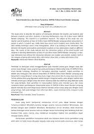 Kunci jawaban ini dibuat untuk membantu mengerjakan soal ips bagi kelas 8 di halaman 64. Pdf Pola Interaksi Guru Dan Siswa Tunanetra