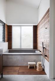 This Japanese Inspired Bathroom At A Home In Orange Features A Timber Slatted Floor D Japanese Bathroom Design Japanese Style Bathroom Bathroom Interior Design