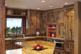 rustic hickory kitchen cabinets  solid