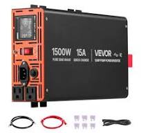 VEVOR 1500W Sump Pump Battery Backup System, LCD Display, Auto Switches to  Battery Inverter Power for Sump Pump, Pure Sine Wave, for Basement ...