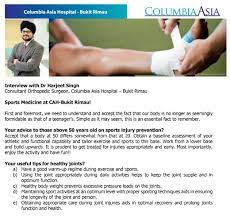 Columbia asia hospital is a group of multispeciality hospitals present across 11 locations in india. Sports Injury Prevention And Tips For Healthy Joints Dr Harjeet Singh Consultant Orthopedic Su Sports Injury Prevention Injury Prevention Medical Specialties