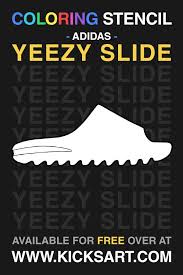 Download and print these yeezy coloring pages for free. Adidas Yeezy Slide Sneaker Coloring Page Yeezy Coloring Pages Color