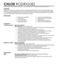 Executive Assistant Resume Template For Microsoft Word Livecareer