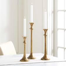 Add the beautiful geneva candle holder 4.25add the beautiful geneva candle holder 4.25 in. Emmett Antique Brass Taper Candle Holder 14 5 Reviews Crate And Barrel