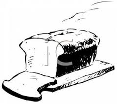 The clipart is related to children coloring , scrapbook page , wheat bread. Royalty Free Clipart Image Coloring Page Of A Steaming Loaf Of Bread
