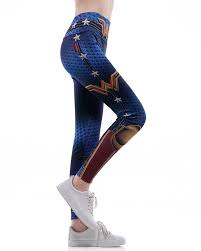 They can be used for cosplay or just to show everyone how wonderful you are when you're out with friends. Wonder Woman Fishnet Printed Wide Waistband Active Yoga Gym Leggings Pinkfad
