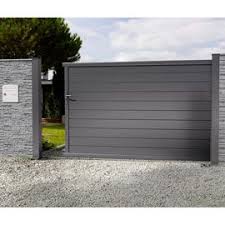 portail en alu coulissant nancray noir 300 cm castorama house gate design home gate design door gate design