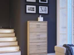 For classic home furnishings, discover our sonoma oak bedroom furniture range. Nepo Modern 3 Door Slim Hallway Storage Shoe Cabinet In Sonoma Oak Wood Effect Finish Impact Furniture
