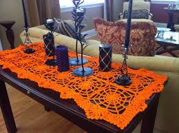 62 Crochet Table Runner Patterns The Funky Stitch Halloween Crochet Patterns Crochet Table Runner Pattern Crochet Table Topper