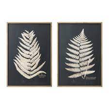 3r Studios Fern Leaf Framed Wall Art Set Of 2 Frames On Wall Fern Wall Art Framed Wall Art Sets