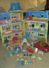 Fisher Price Sweet Sounds Loving Family Doll House W People Furniture Car Rare Fisherprice Loving Family Dollhouse Doll House Doll House People
