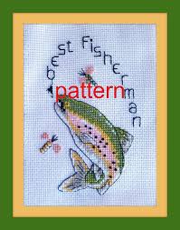 But the orange fish has a beautiful gradient which turned out very well! Cross Stitch Patterns Good Fishing Chart Counted Cross Stitch Pattern Needlework Xstitch Crafts Casaalvarezrh Com