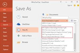 When you exit presentation mode or reach the end of your slideshow, you can either continue recording your screen or to stop and save your file. Save Your Slides As Pictures Microsoft Powerpoint 2016