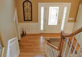 Amazing gallery of interior design and decorating ideas of hallway chair rail in bedrooms, dining rooms, bathrooms, entrances/foyers by elite interior designers. Foyer Chair Rail Design