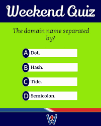 Weekend Quiz Quiz Semicolon Website Development