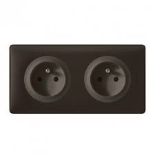 Legrand Celiane Prise 2x2p T Standard Precable Ensemble Basalte Complet Ref B006