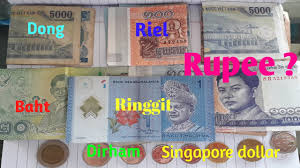 Exchange rate 1 ringgit =. Rupee Baht Ringgit Singapore Dollar Dirham Cambodian Riel Vietnamese Dong Youtube