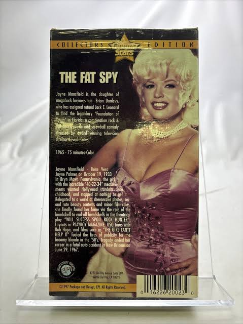 Cinema Stars Jayne Mansfield - The Fat Spy - VHS